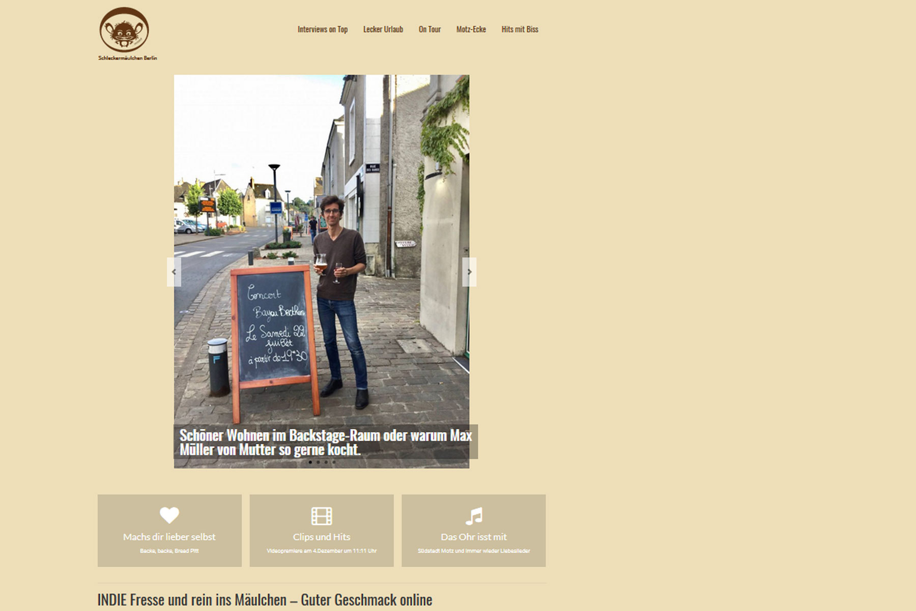 Schleckermäulchen Berlin. Praxisprojekt von Jasmin Lütz in der FCZB-Fortbildung Content- und Social-Media-Management