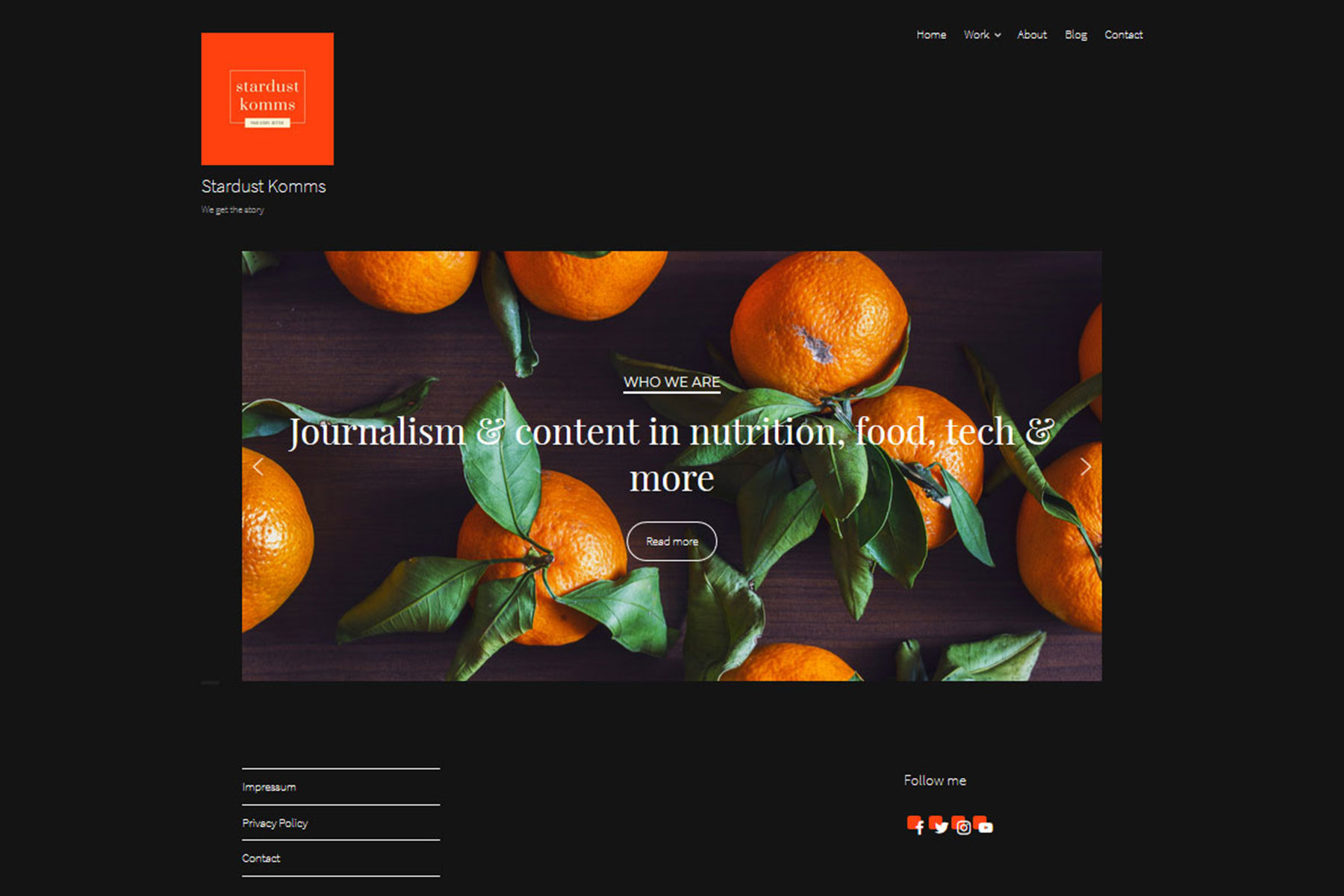 Stardust komms - we get the story . Praxisprojekt von Dena Hahn in der FCZB-Fortbildung Content- und Social-Media-Management